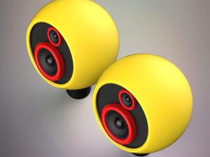 wooden speakers Model 3D