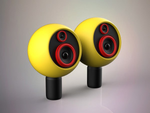 wooden speakers Model 3D