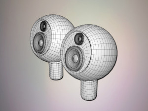 wooden speakers Model 3D