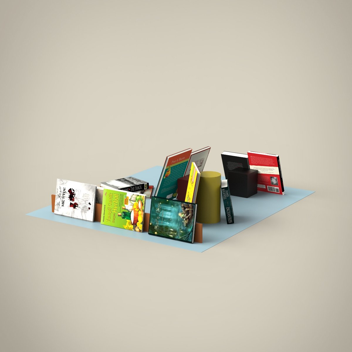 books set 3D Model