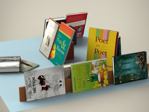 books set 3D 模型
