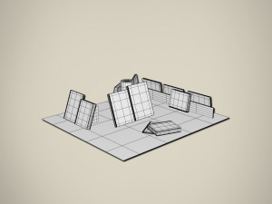 books set 3D 模型