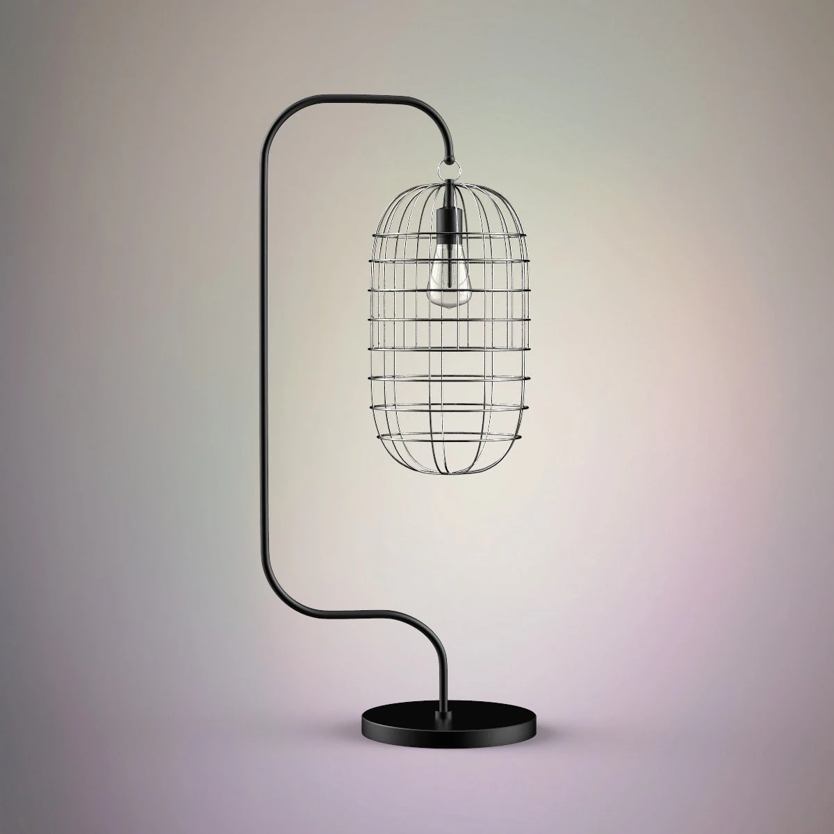 cage lamp 3D Model .c4d .max .obj .3ds .fbx .stl .blend