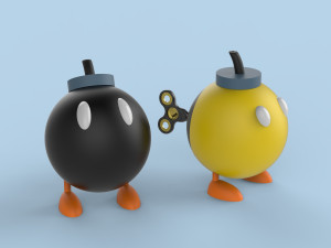 cartoon bomb Modello 3D