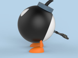 cartoon bomb 3Dモデル