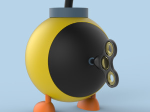 cartoon bomb 3Dモデル