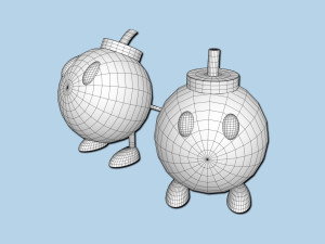 cartoon bomb 3Dモデル