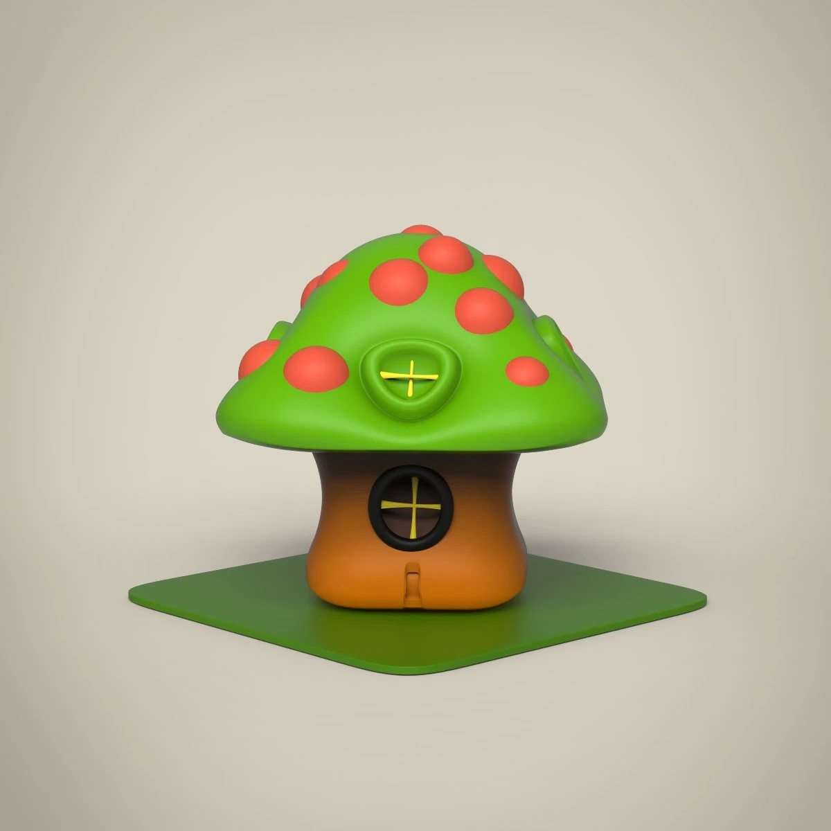 만화 집 3D 모델 .c4d .max .obj .3ds .fbx .stl .blend 