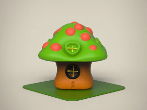 maison de dessin anim&eacute; Modèle 3D