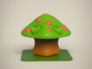 만화 집 3D 모델