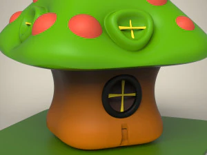 만화 집 3D 모델