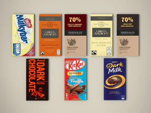 chocolate bars set 3D Model