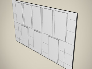 chocolate bars set 3D 模型