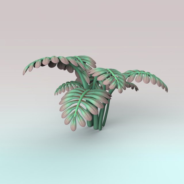 fern plant 3D 模型 .c4d .max .obj .3ds .fbx .stl .blend 