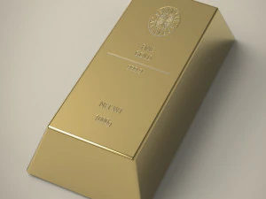 gold ingot 3D Model