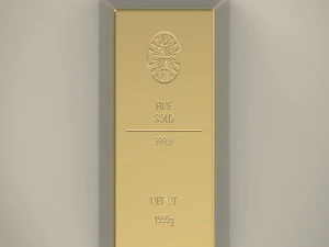 gold ingot 3D Model