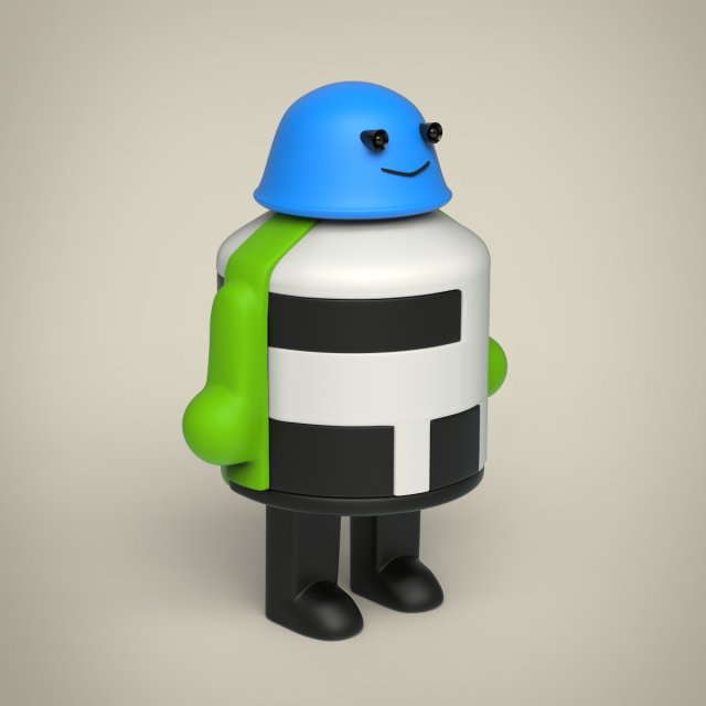 robot Modelo 3D .c4d .max .obj .3ds .fbx .stl .blend 