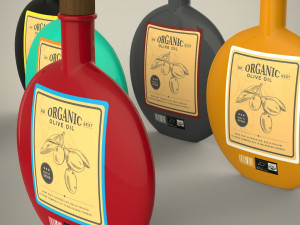 olive oil bottle 3D 모델