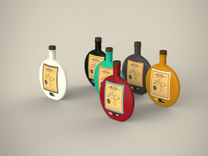 olive oil bottle 3D 모델