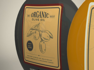 olive oil bottle 3D 모델