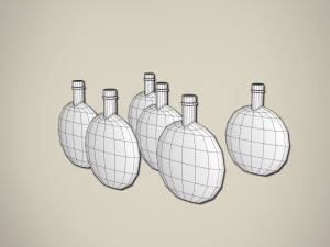olive oil bottle 3D 모델