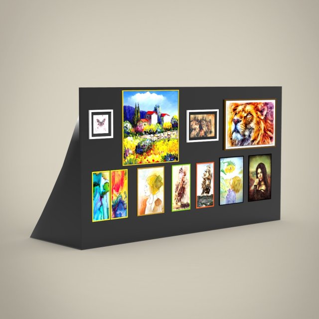picture frames Modelo 3D .c4d .max .obj .3ds .fbx .stl .blend 
