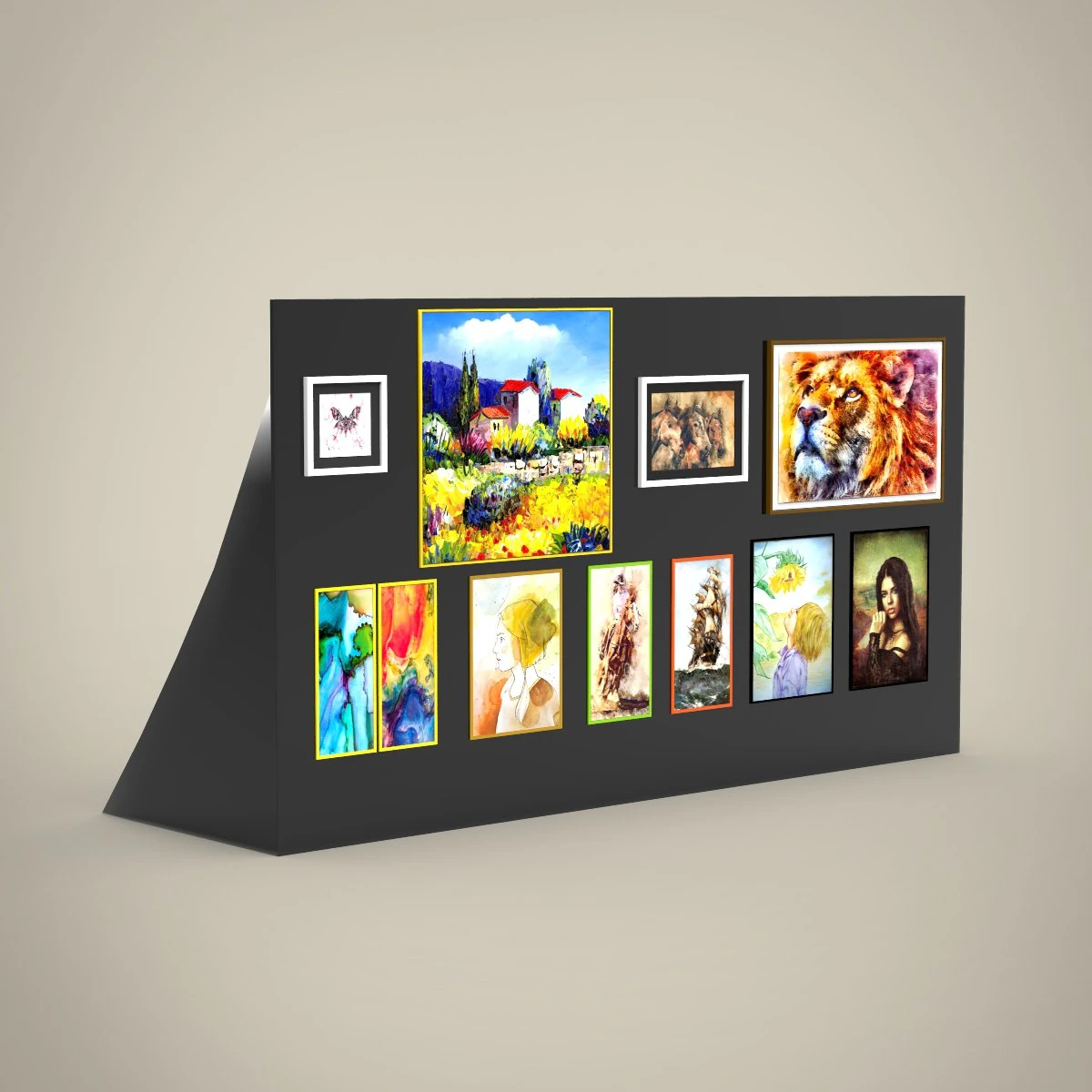 picture frames 3D Model .c4d .max .obj .3ds .fbx .stl .blend 