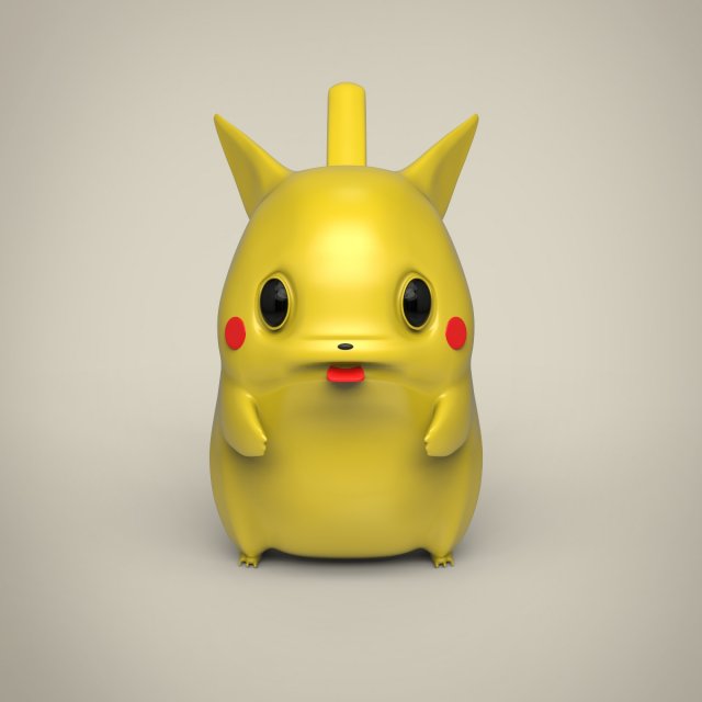 pikachu toy Model 3D .c4d .max .obj .3ds .fbx .stl .blend 