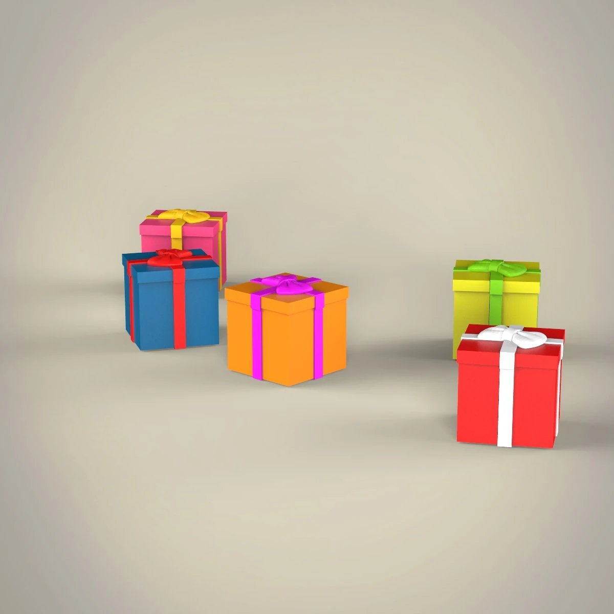 present box 3D Model .c4d .max .obj .3ds .fbx .stl .blend 