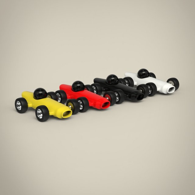 racing toy car set 3D 모델 .c4d .max .obj .3ds .fbx .stl .blend