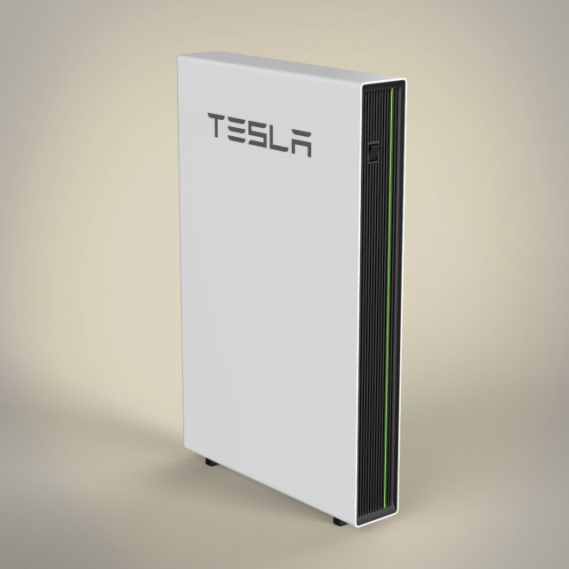tesla powerwall 3D Модель .c4d .max .obj .3ds .fbx .stl .blend 