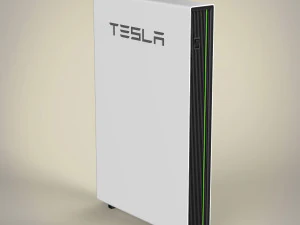 mur d'alimentation tesla Modèle 3D