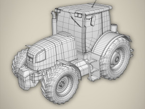 tractor base mesh Modelo 3D
