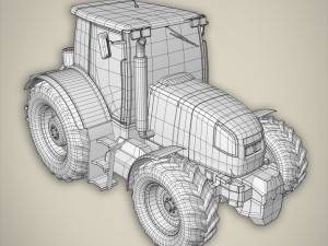 tractor base mesh 3D Модель