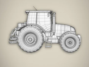 rete di base del trattore Modello 3D