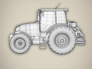 rete di base del trattore Modello 3D