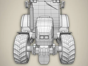 rete di base del trattore Modello 3D