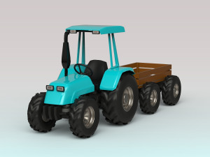 tractor trailer 3D Model
