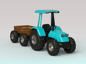 tractor trailer 3D Model