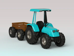 tractor trailer 3D Model