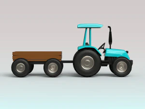 tractor trailer 3D Model