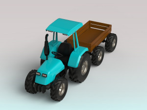 tractor trailer 3D Model