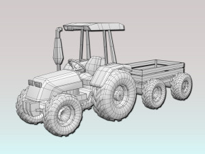 tractor trailer 3D Model