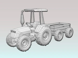 tractor trailer 3D Model