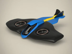 aeronave Modelo 3D