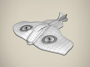 aeronave Modelo 3D