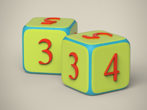 dice 3D 模型