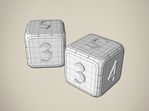 dice 3D 模型