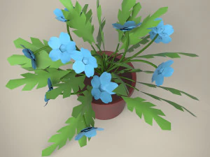 pianta dei cartoni animati Modello 3D