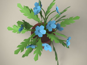cartoon plant 3D Модель